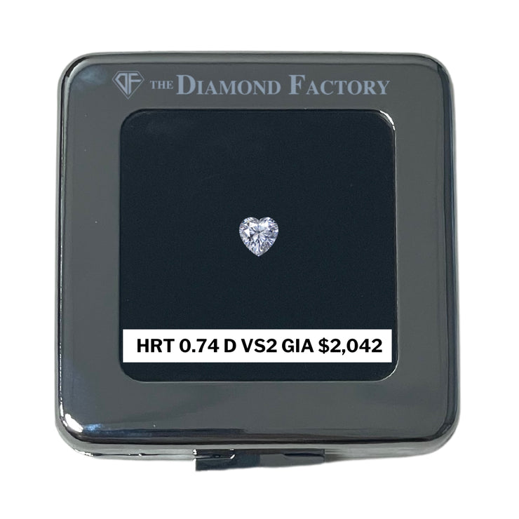 0.74 CT Heart Diamond