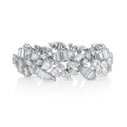 27.20 Cttw Fancy Cut Diamond Bee Platinum Bracelet and Ring Estate Set