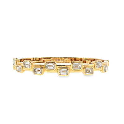 Lab Grown Diamond East West Bezel Bracelet