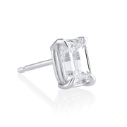 1.01 Carats Emerald Cut Lab Grown Diamond Stud Earrings - The Diamond Factory