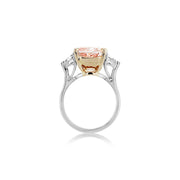 10.33 Carats Fancy Pink Lab Grown Diamond Engagement Ring - The Diamond Factory