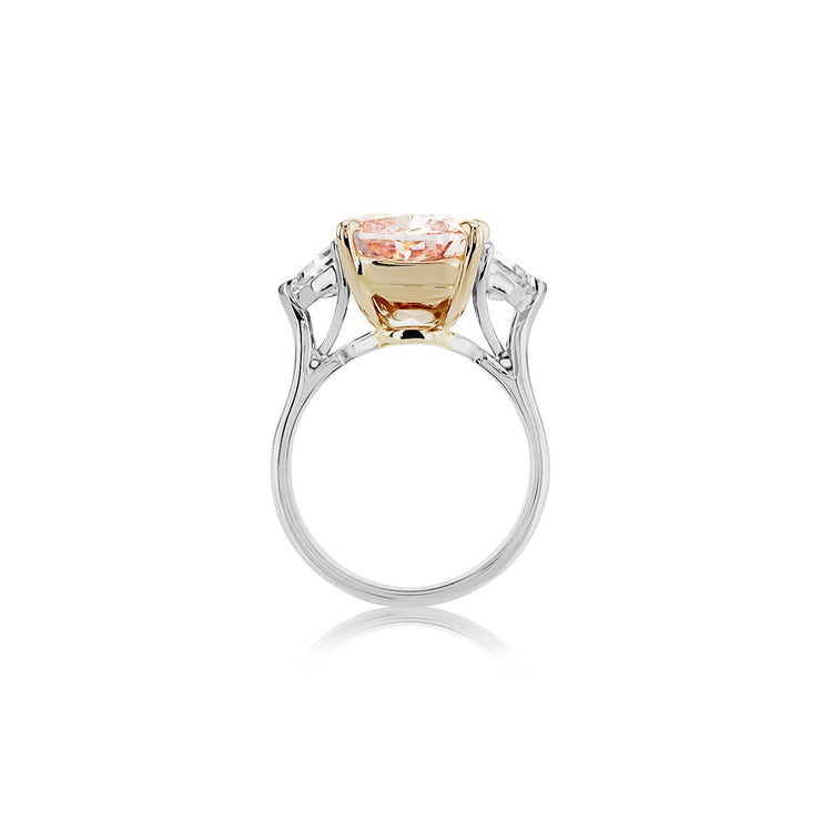 10.33 Carats Fancy Pink Lab Grown Diamond Engagement Ring - The Diamond Factory