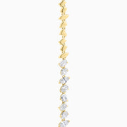 13.84 Carats Multi Shaped Lab Grown Diamond Tennis Necklace - The Diamond Factory