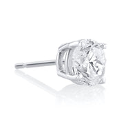 1.50 Carat Round Lab Grown Diamond Stud Earrings - The Diamond Factory