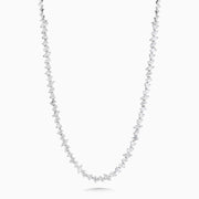 15.69 Carats Multi Shaped Lab Grown Diamond Tennis Necklace - The Diamond Factory