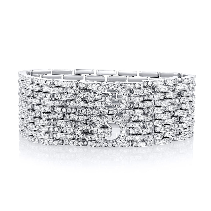 16.91 Carat Natural Diamond Carpet Bracelet - The Diamond Factory