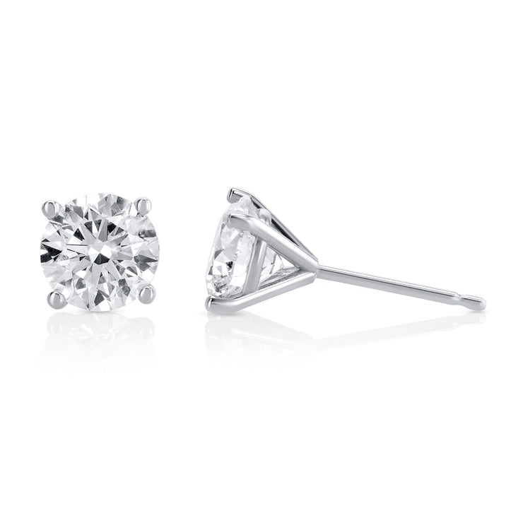 2.01 Carats Lab Grown Diamond Stud Earrings - The Diamond Factory