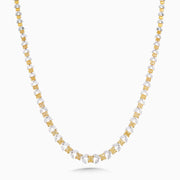 21.03 Carats Fancy Yellow and White Natural Diamond Necklace - The Diamond Factory