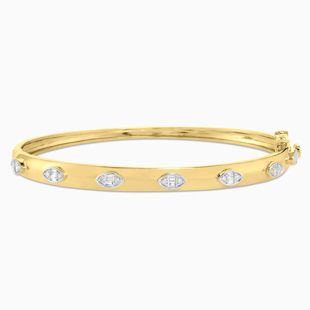 .22 Carats Multi Shaped Natural Diamond Bangle – The Diamond Factory