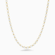 22.07 Carats Oval Natural Diamond Tennis Necklace - The Diamond Factory