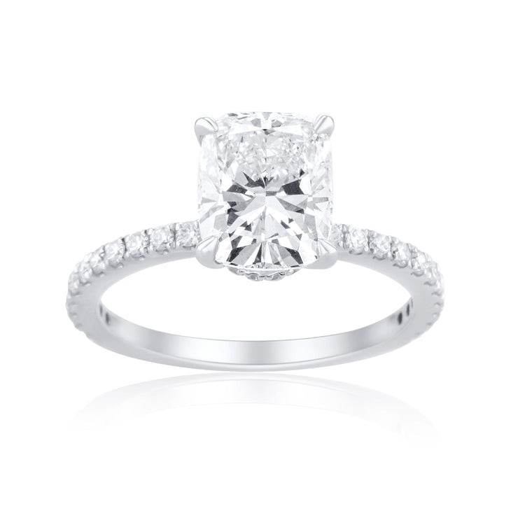 2.34 Carats Cushion Lab Grown Diamond Ring - The Diamond Factory