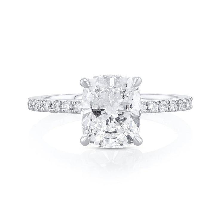 2.34 Carats Cushion Lab Grown Diamond Ring - The Diamond Factory
