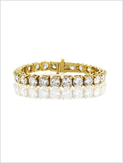 26.76 Carats Natural Diamond Tennis Bracelet