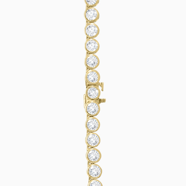 27.70 Carats Natural Diamond Bezel Necklace - The Diamond Factory