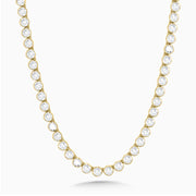 27.70 Carats Natural Diamond Bezel Necklace - The Diamond Factory