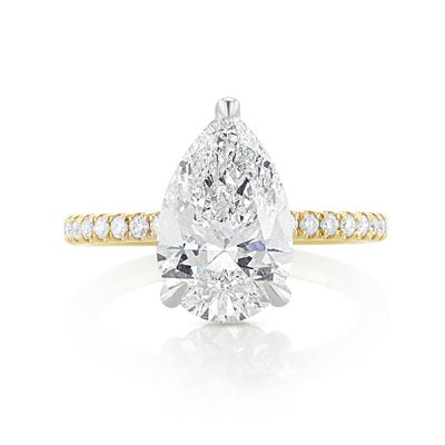 Pear Shape Lab Grown Diamond Ring