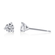 0.33 Cttw Lab-Grown Round Diamond Martini 14K White Gold Stud Earrings