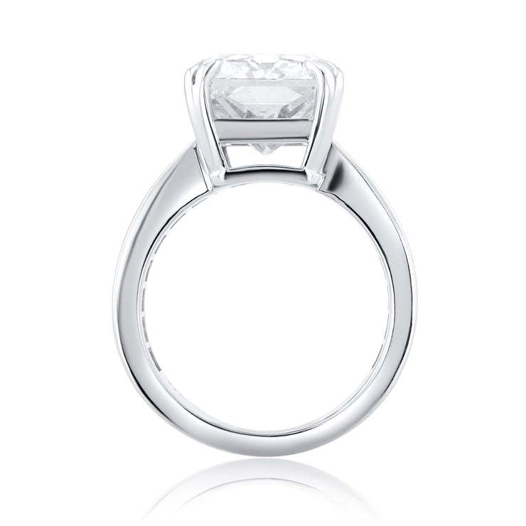 3.64 Carats Radiant Lab Grown Diamond Ring - The Diamond Factory