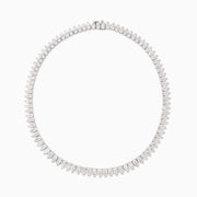 37.09 Carats Natural Pear Shaped Diamond Tennis Necklace - The Diamond Factory