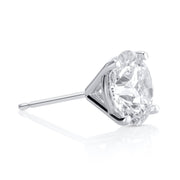 4.55 Carats Round Lab Grown Diamond Stud Earrings - The Diamond Factory