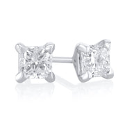 .50 Carats Princess Lab Grown Diamond Stud Earrings - The Diamond Factory