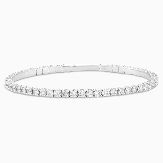 5.00 Carats Natural Diamond Flex Bangle - The Diamond Factory