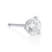 0.50 Cttw Lab-Grown Round Diamond Martini 14K White Gold Stud Earrings