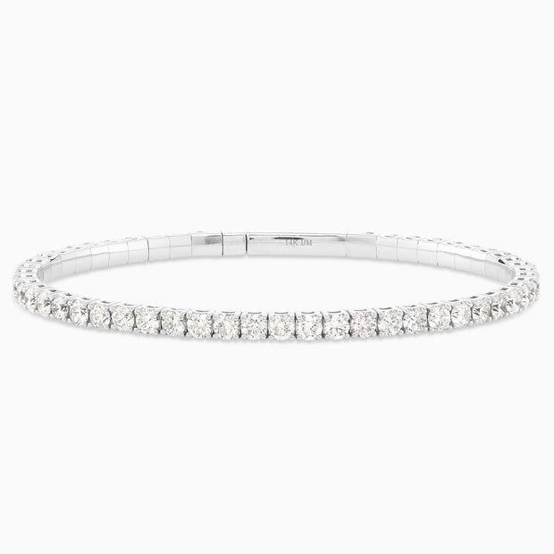 6.00 Carats Natural Diamond Flex Bangle - The Diamond Factory