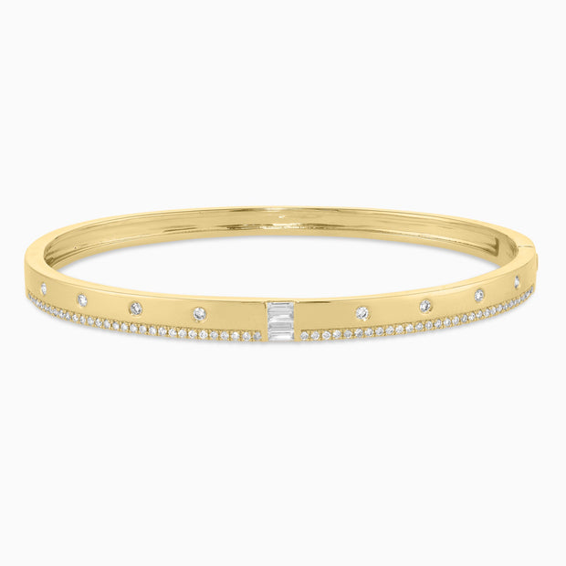 .67 Carats Natural Diamond Fashion Bangle - The Diamond Factory