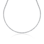 7.61 Carats Natural Diamond Tennis Necklace - The Diamond Factory