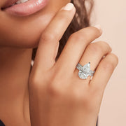 8.92 Carats Pear Shape Lab Grown Diamond Engagement Ring - The Diamond Factory