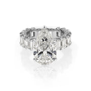 8.92 Carats Pear Shape Lab Grown Diamond Engagement Ring - The Diamond Factory