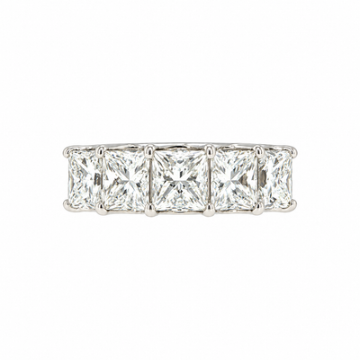 Princess Natural Diamond Five Stone Ring
