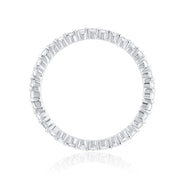 0.55 Carat Round Diamond Eternity Band 14K White Gold