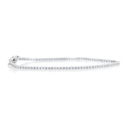 1.00 Carat Round Diamond Tennis Bracelet in 14K White Gold