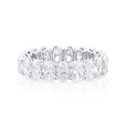 5.89 Cttw Oval Diamond Platinum Eternity Band