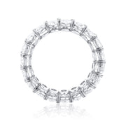 5.89 Cttw Oval Diamond Platinum Eternity Band