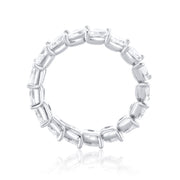 4.06 Cttw Marquise Diamond Platinum Eternity Band