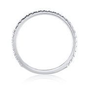 0.30 Carat Natural Diamond 3/4 Way Band Set in Platinum