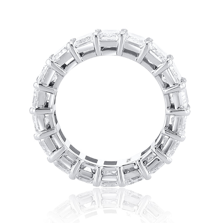 8.65 Carat Lab Grown Diamond Eternity Band in 14k White Gold