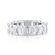 8.65 Carat Lab Grown Diamond Eternity Band in 14k White Gold