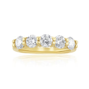 1.37 Carat Lab Grown Diamond Band in 14k Yellow Gold