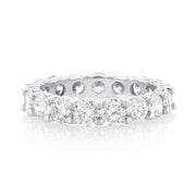 3.70 Round Lab Grown Eternity Band 14K White Gold