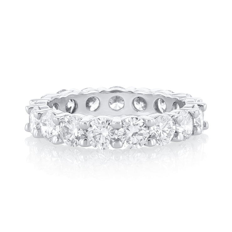 3.70 Round Lab Grown Eternity Band 14K White Gold