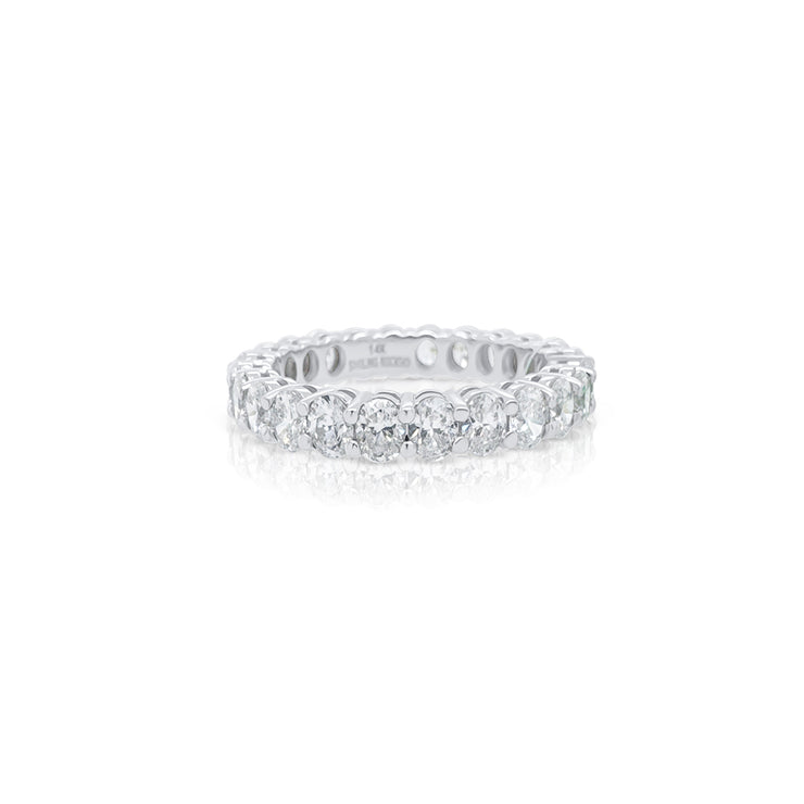 2.82 Carat Lab Grown Diamond Eternity Band in 14K White Gold