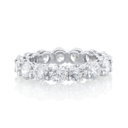 4.00 Carat Round Lab Grown Diamond Eternity Band in Platinum