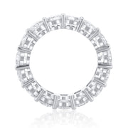 4.00 Carat Round Lab Grown Diamond Eternity Band in Platinum