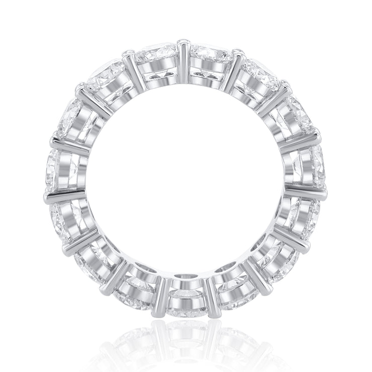 4.00 Carat Round Lab Grown Diamond Eternity Band in Platinum