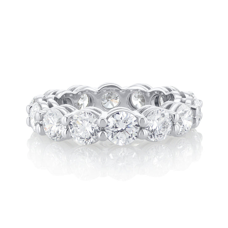 5.45 Carat Lab Grown Diamond Eternity Band set in Platinum