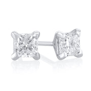 0.65 Carat 4 Prong Martini Lab Grown Diamond Studs in 14K White Gold